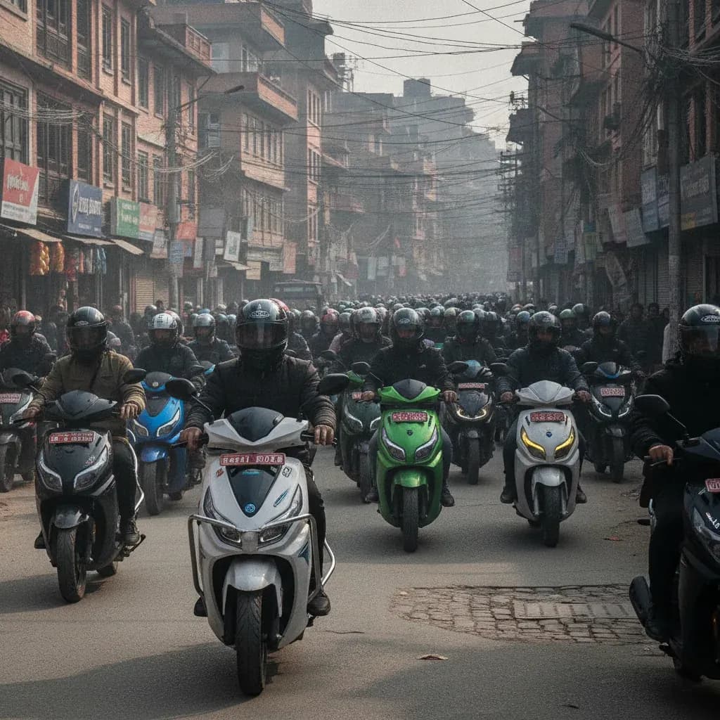 Nepal's Electric Scooter Boom Explained: How Rs 217 Petrol, Hydropower & New Brands Like Garow Are Rewriting the Two-Wheeler Game